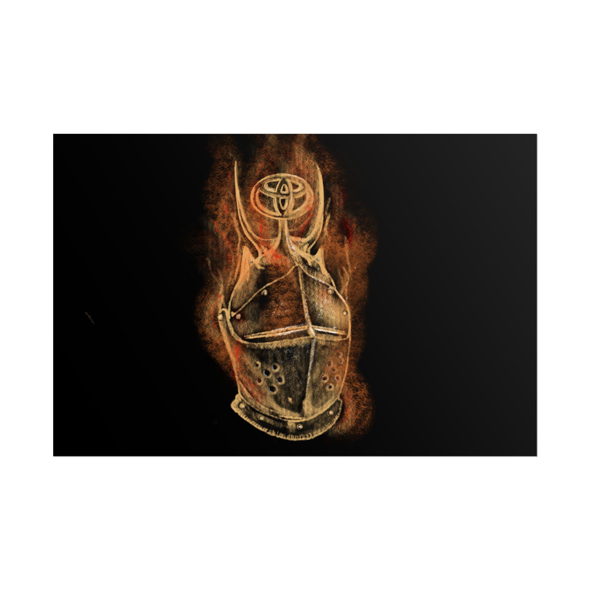 Car Dealership Gaurdian — Medieval Armor Wall Art