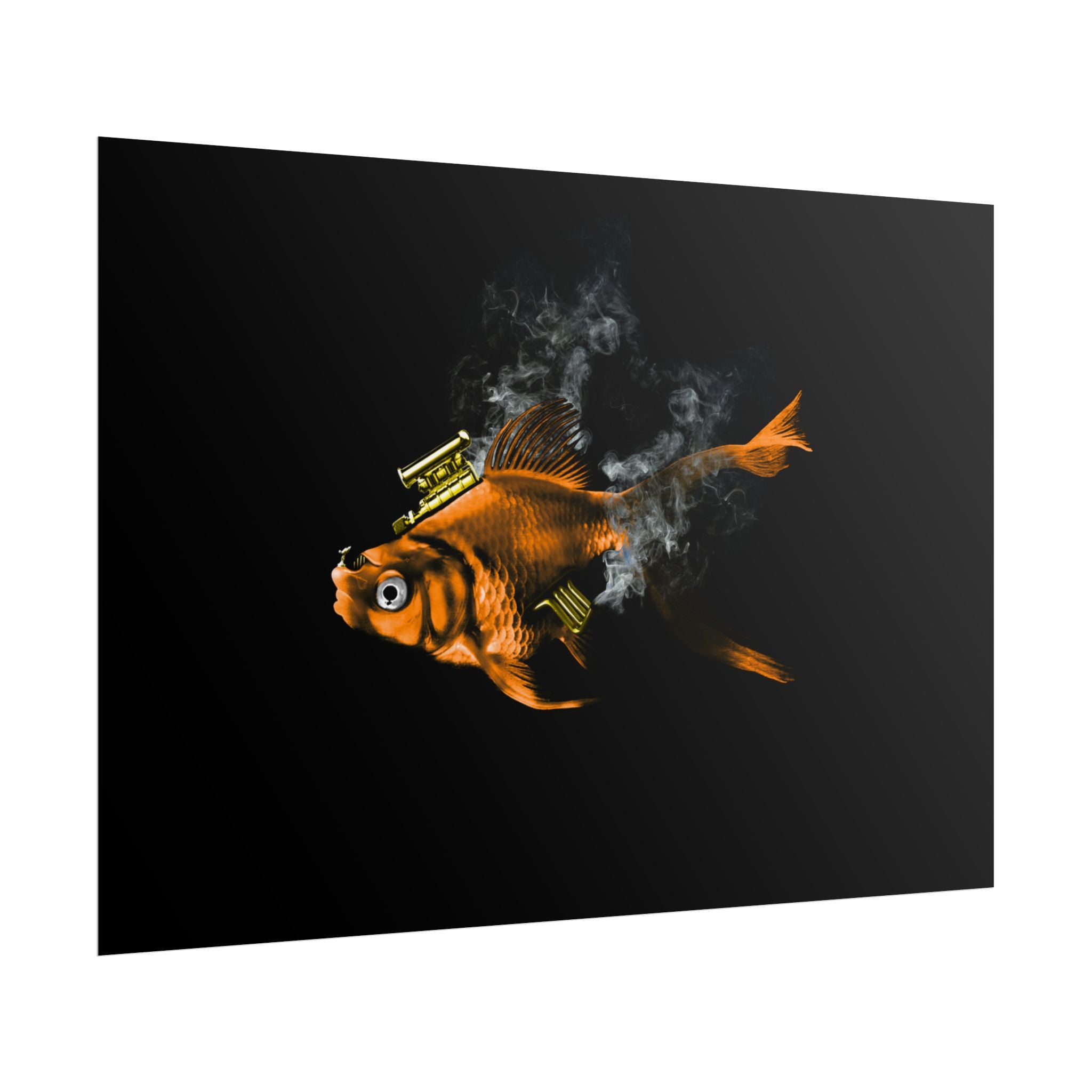 Musty Fishtang — Minimal Black Wall Print