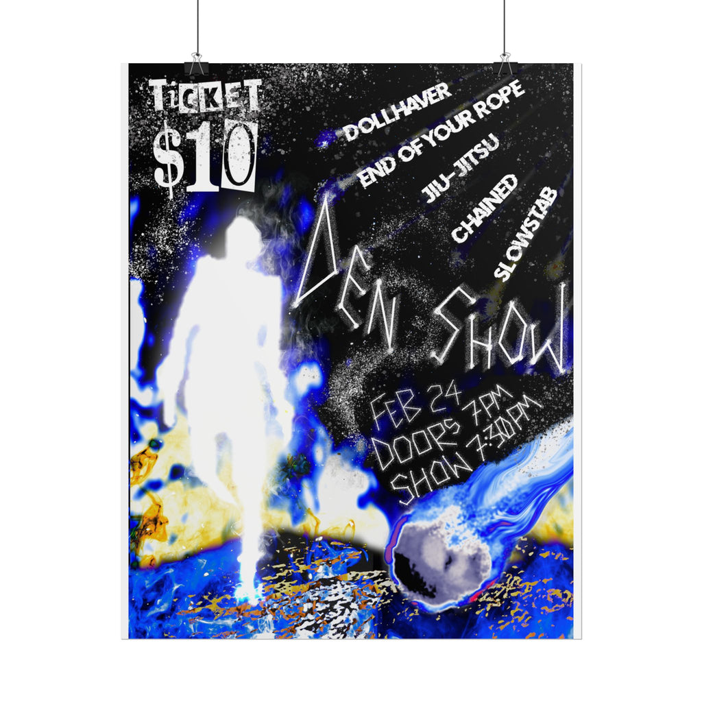 Rolled Poster — Cosmic Band Gig Poster “10 Ticket”