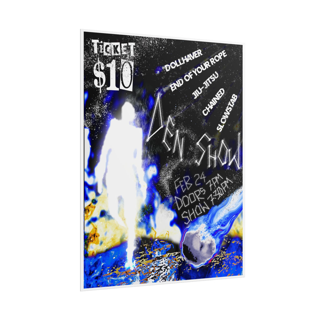 Rolled Poster — Cosmic Band Gig Poster “10 Ticket”