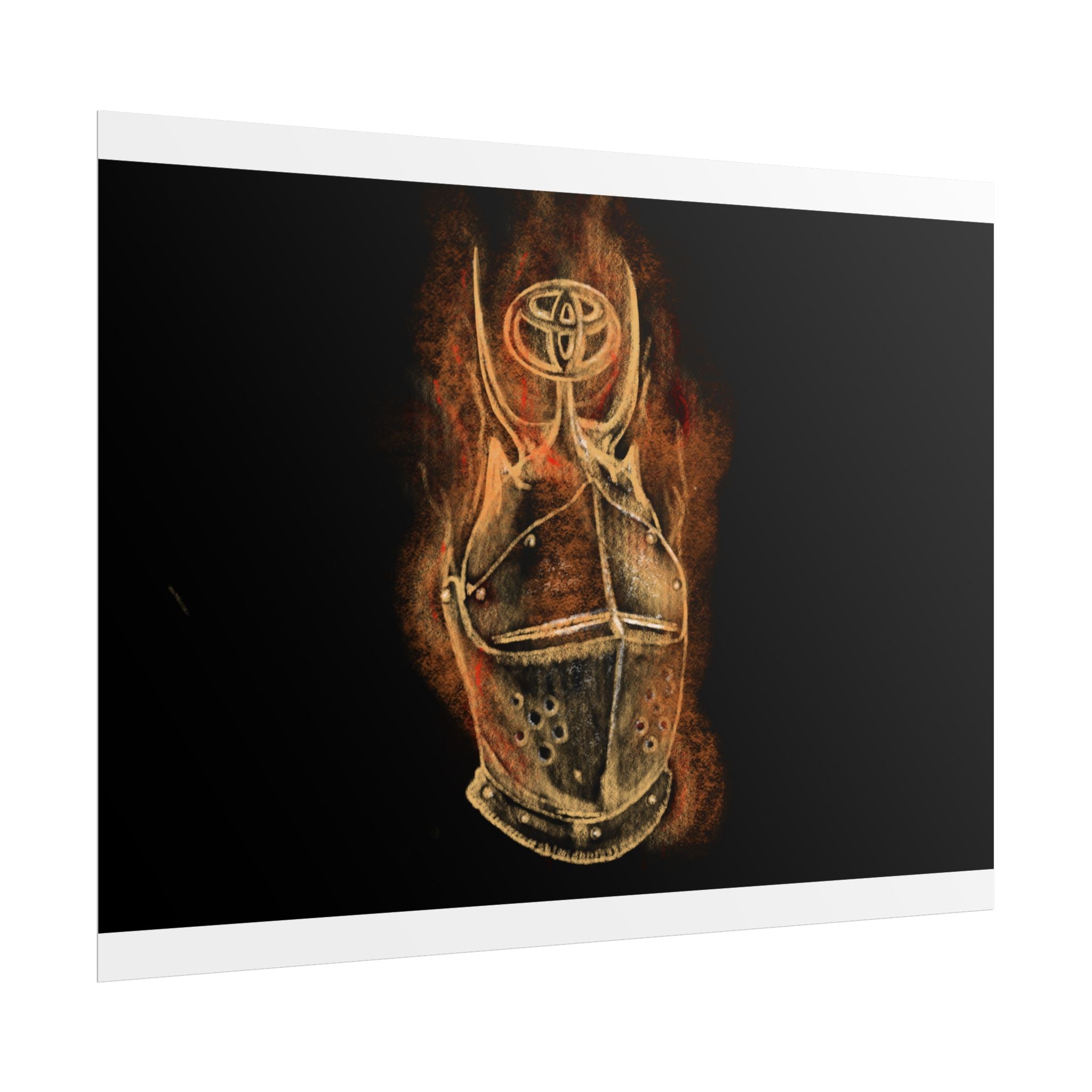 Car Dealership Gaurdian — Medieval Armor Wall Art