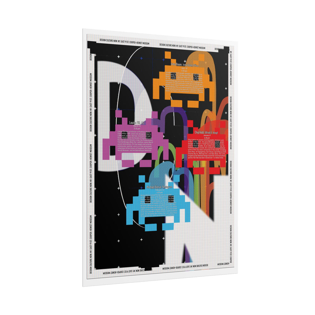 Retro Pixel Space Invaders Art Poster — Rolled Gaming Wall Print