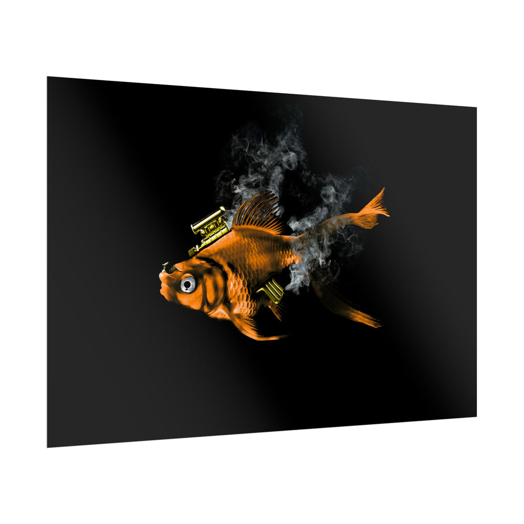 Musty Fishtang — Minimal Black Wall Print