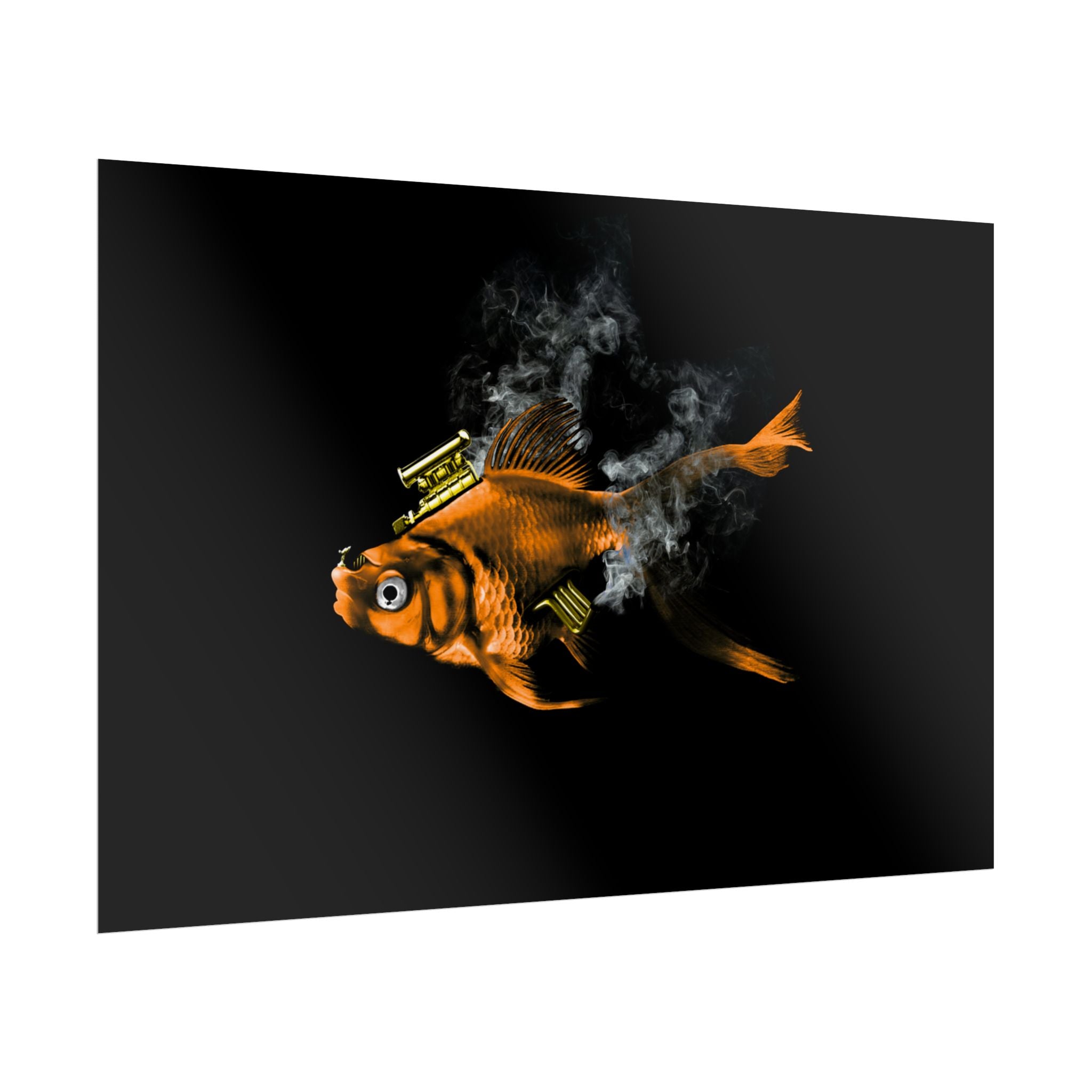 Musty Fishtang — Minimal Black Wall Print