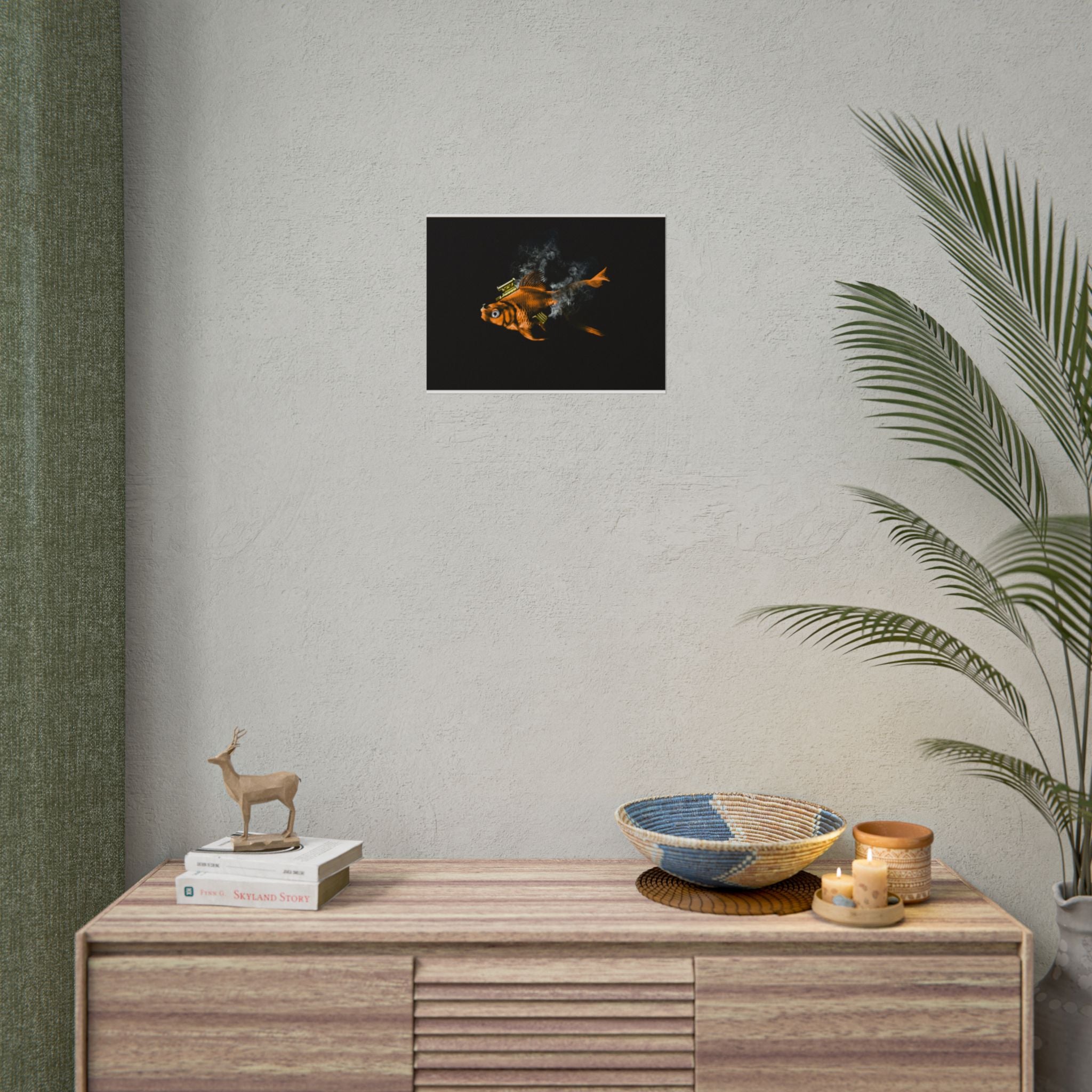 Musty Fishtang — Minimal Black Wall Print