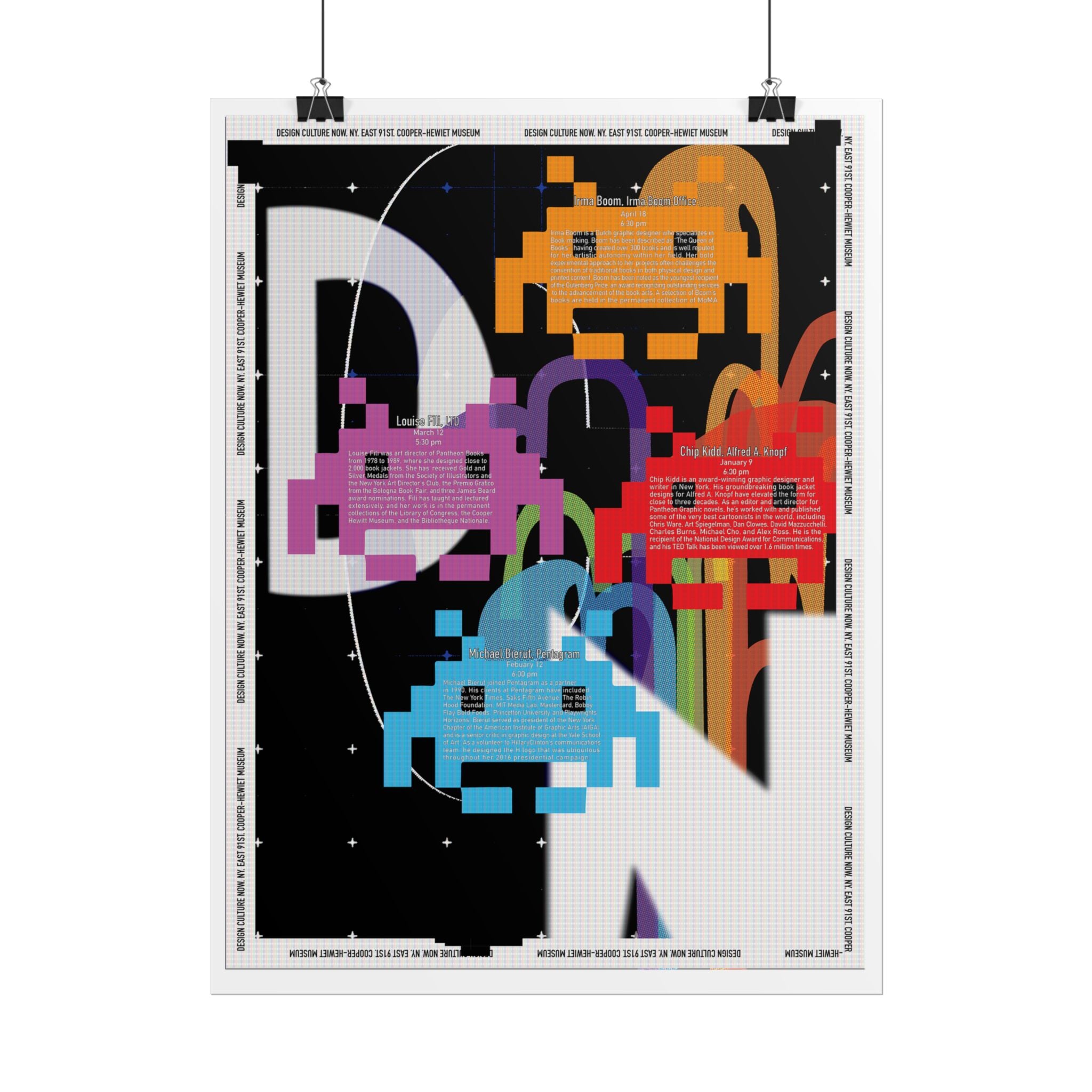 Retro Pixel Space Invaders Art Poster — Rolled Gaming Wall Print