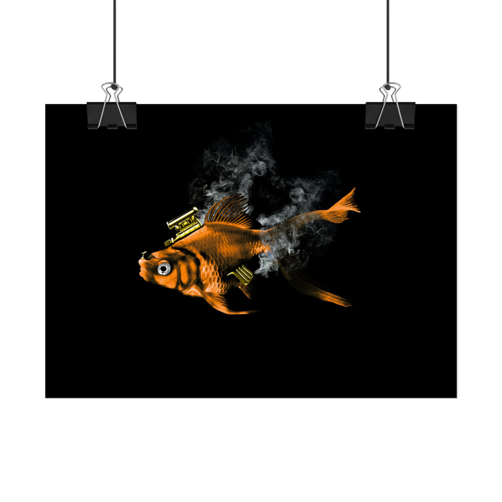 Musty Fishtang — Minimal Black Wall Print