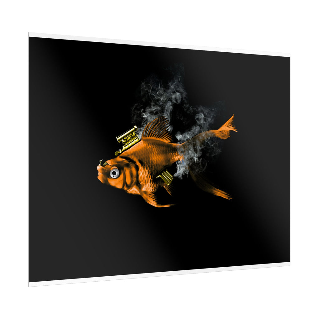 Musty Fishtang — Minimal Black Wall Print