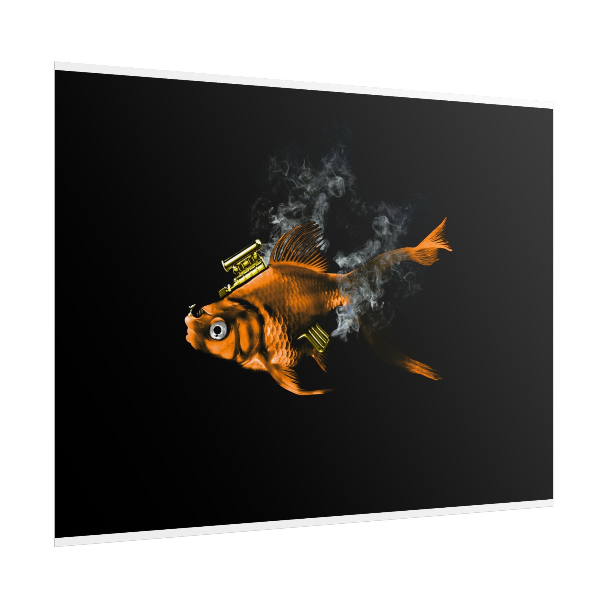 Musty Fishtang — Minimal Black Wall Print