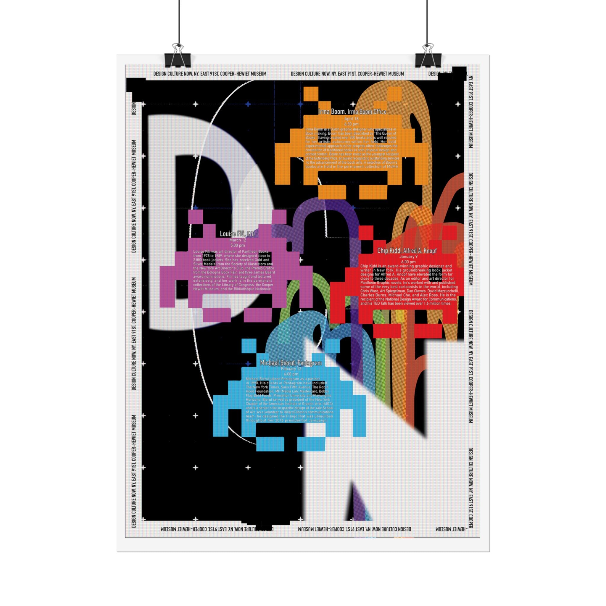Retro Pixel Space Invaders Art Poster — Rolled Gaming Wall Print