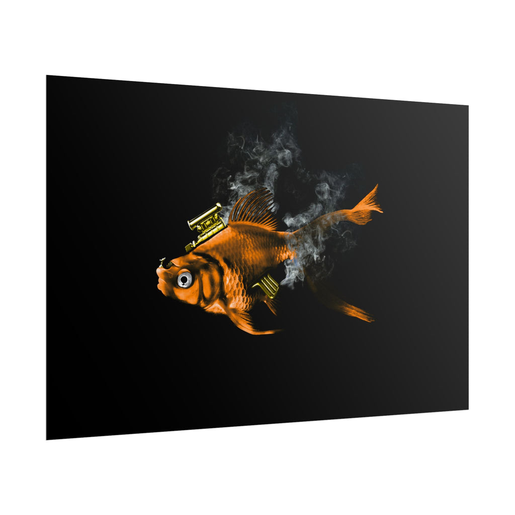 Musty Fishtang — Minimal Black Wall Print