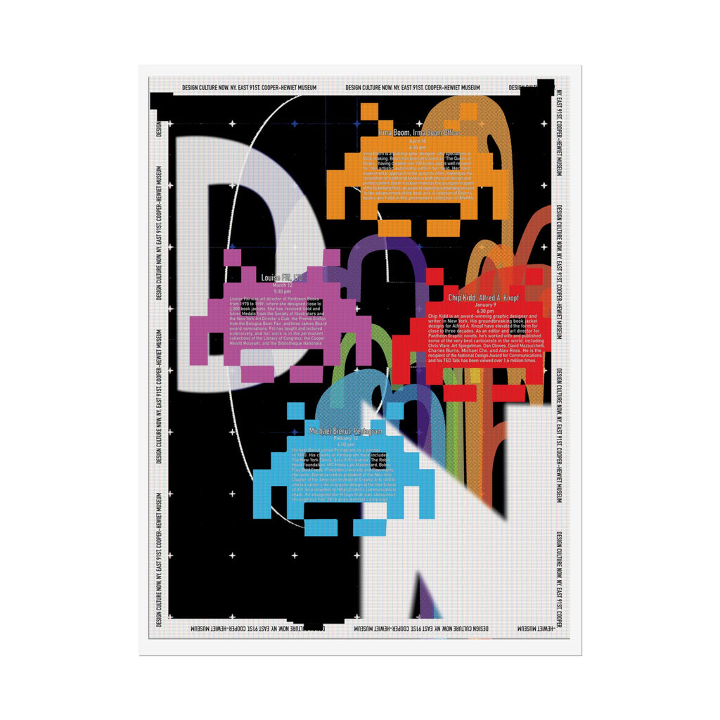 Retro Pixel Space Invaders Art Poster — Rolled Gaming Wall Print